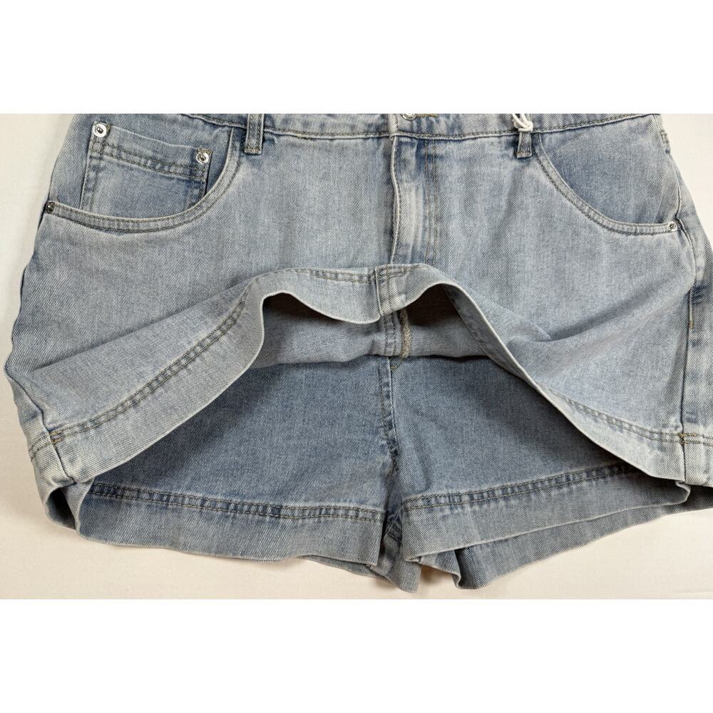 Refuge Women's Skort Blue Denim High Waist Mini Shorts XL - Picture 6 of 9